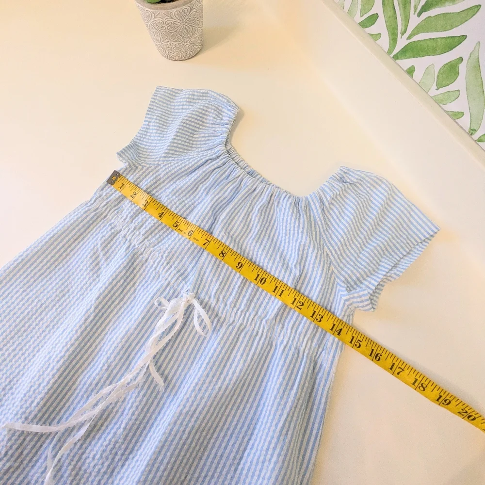 Wendy -Peter Pan -Costume Blue Stripe Nightgown Large